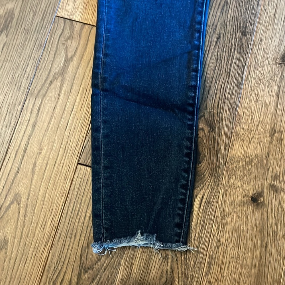 Express Women's Deep Blue High Rise Skinny Jeans - Picture 6 of 16